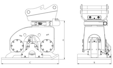Technische Zeichnung HD 2000 Technische Zeichnung HD 2000